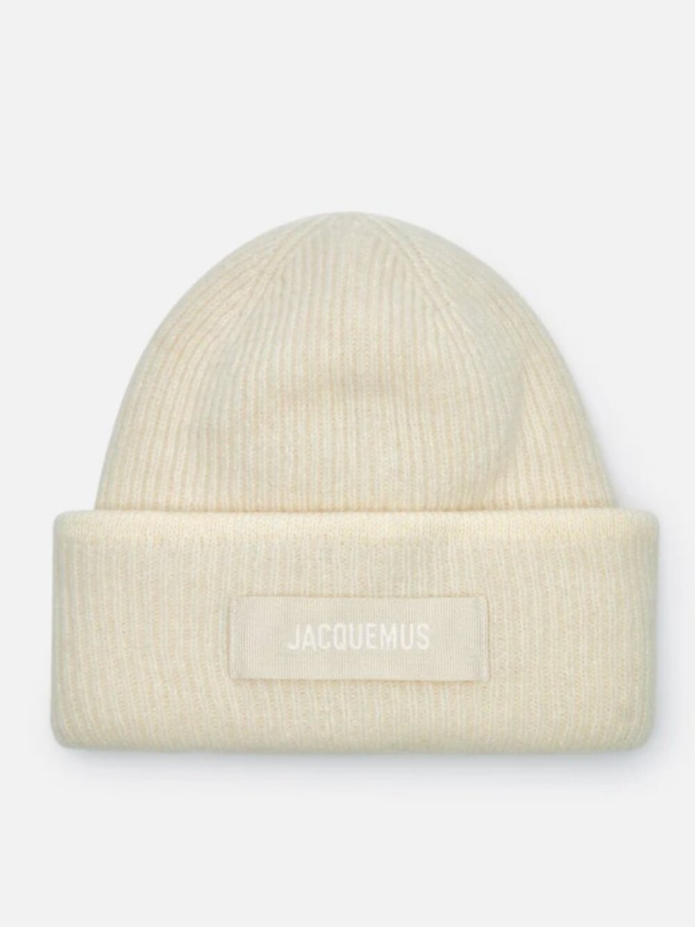 BNWT AW25 JACQUEMUS LE BONNET GROS TUQUE BEANIE OFF WHITE